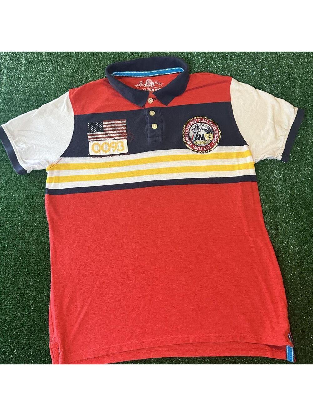 American Rag Cie First Class Water Division Graphic Polo shirt